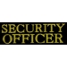 SECURITY OFFICER GOLD SCRIPT PIN